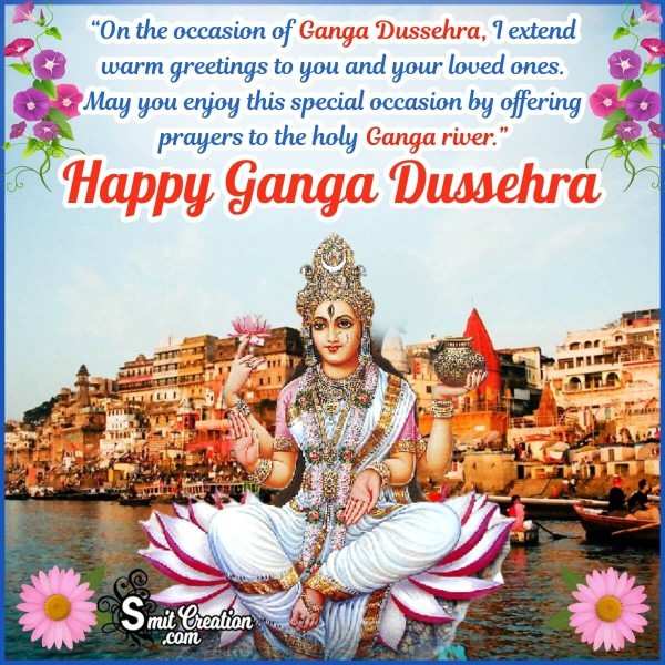 Ganga Dussehra Greeting Photo