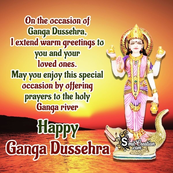 Happy Ganga Dussehra Greeting Photo