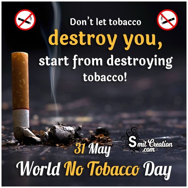World No Tobacco Day Message Picture
