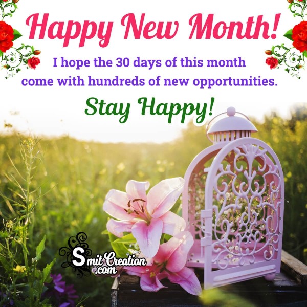 Happy New Month Stay Happy Message Image