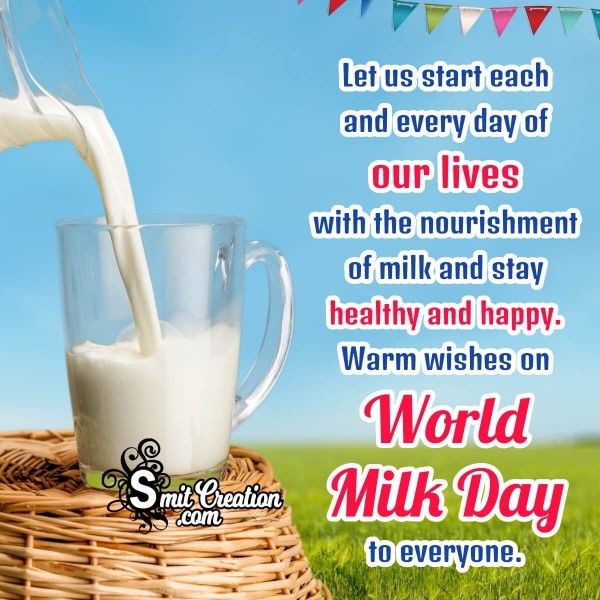 Happy World Milk Day Status Pic