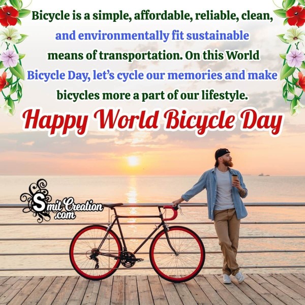World Bicycle Day Message Photo