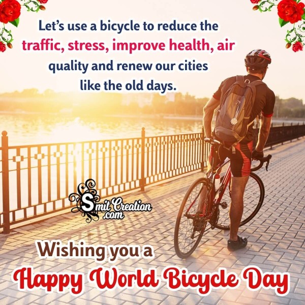 Wonderful World Bicycle Day Status Pic