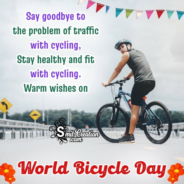 Best World Bicycle Day Message Image