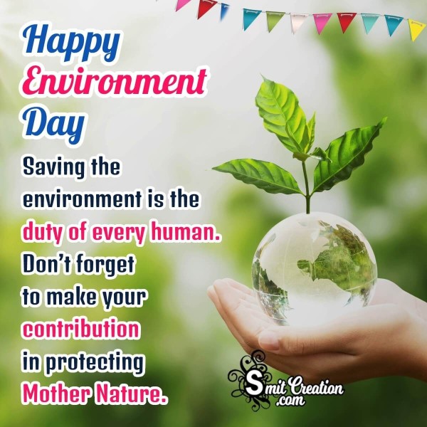 Happy Environment Day Message Pic