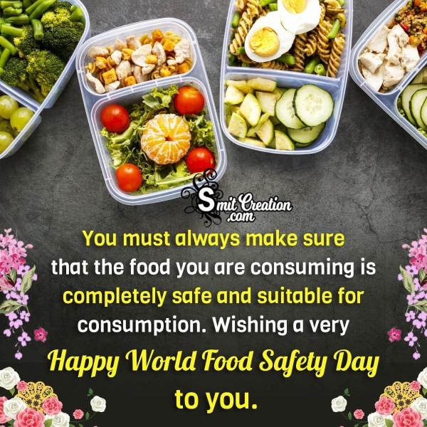 World Food Safety Day Message Pic