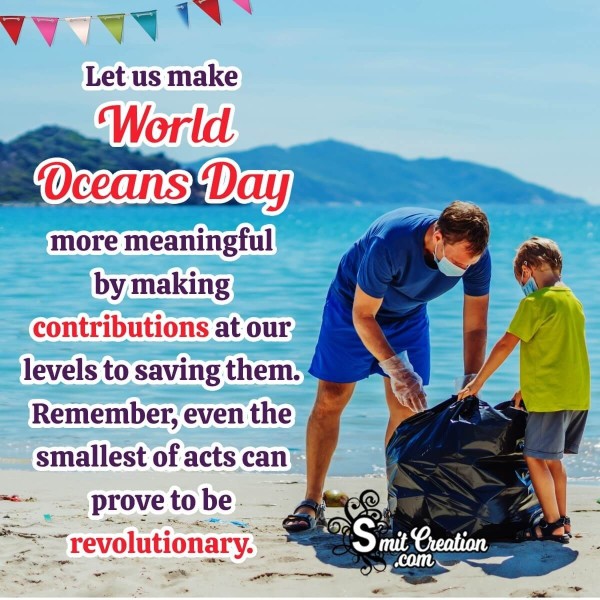 World Oceans Day Message Picture