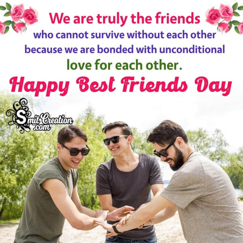 Best Friends Day Message Photo - SmitCreation.com