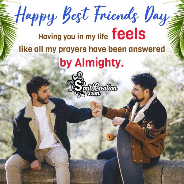 Best Friends Day Wonderful Message Image