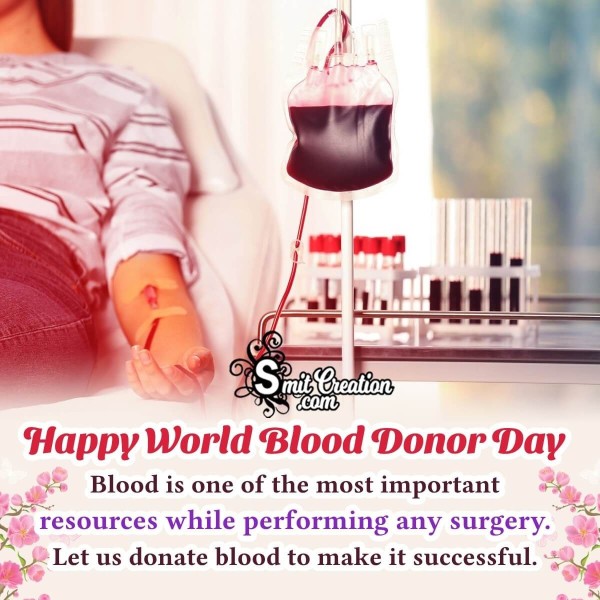 Best World Blood Donor Day Message Pic