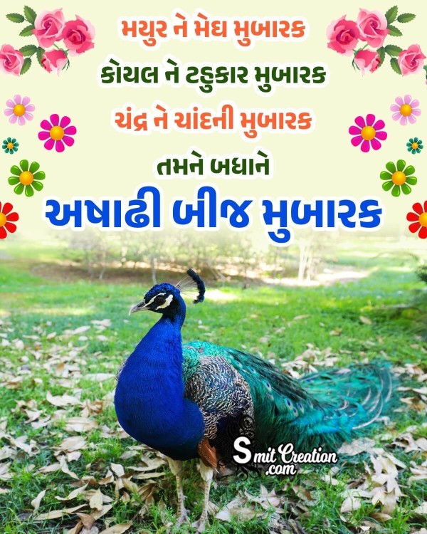 Ashadhi Beej Gujarati Wish Pic