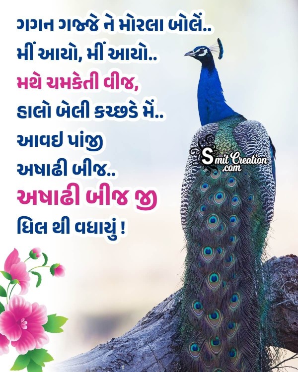 Ashadhi Beej Best Gujarati Message Pic