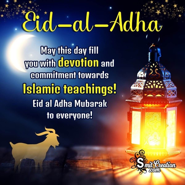 Wishing Eid-al-Adha Mubarak Message Photo