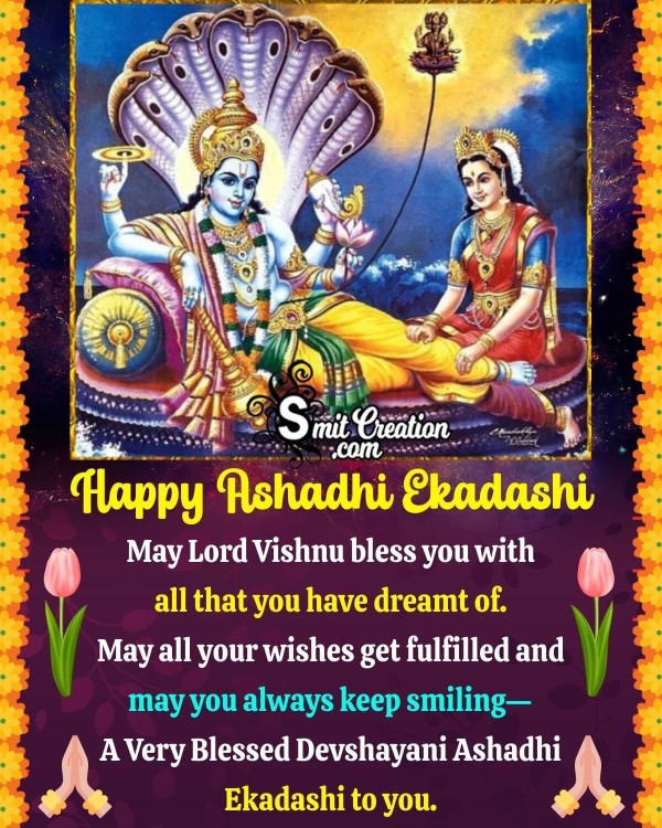 Happy Devshayani Ekadashi Wishing Picture