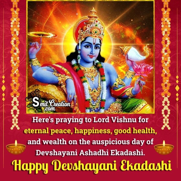 Happy Devshayani Ekadashi Message Photo