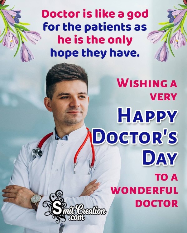 Doctors Day Wish Picture For Wonderful Doctor