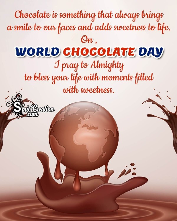 Happy World Chocolate Day Quote picture
