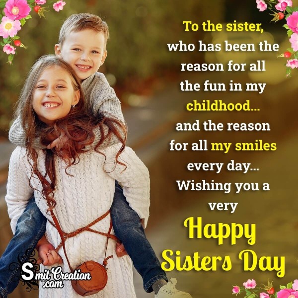 Sisters Day Wishes, Messages Images