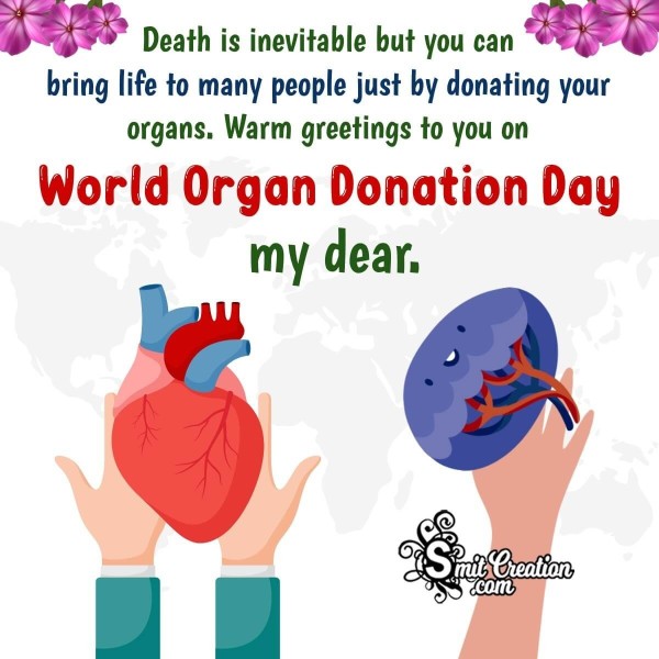 World Organ Donation Day Message Photo