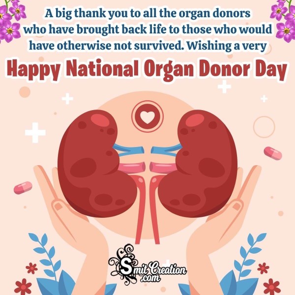 Wishing a Very Happy World Organ Donation Day Pic