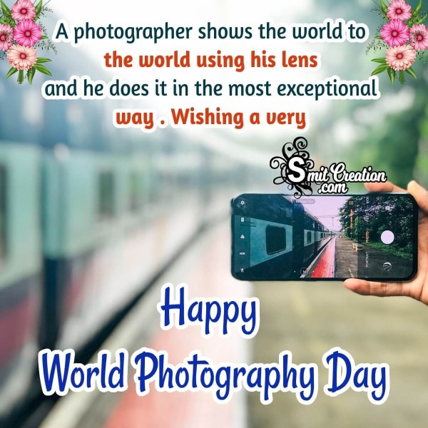 Happy World Photography Day Wish pic