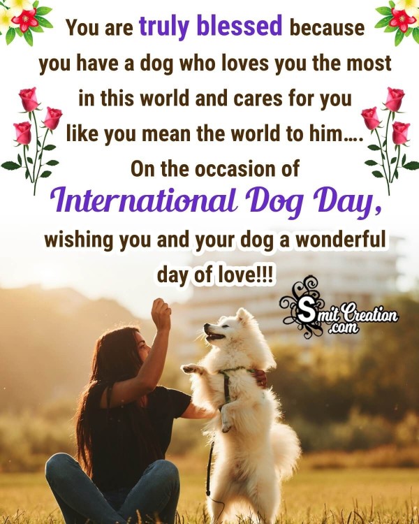 International Dog Day Blessed Photo