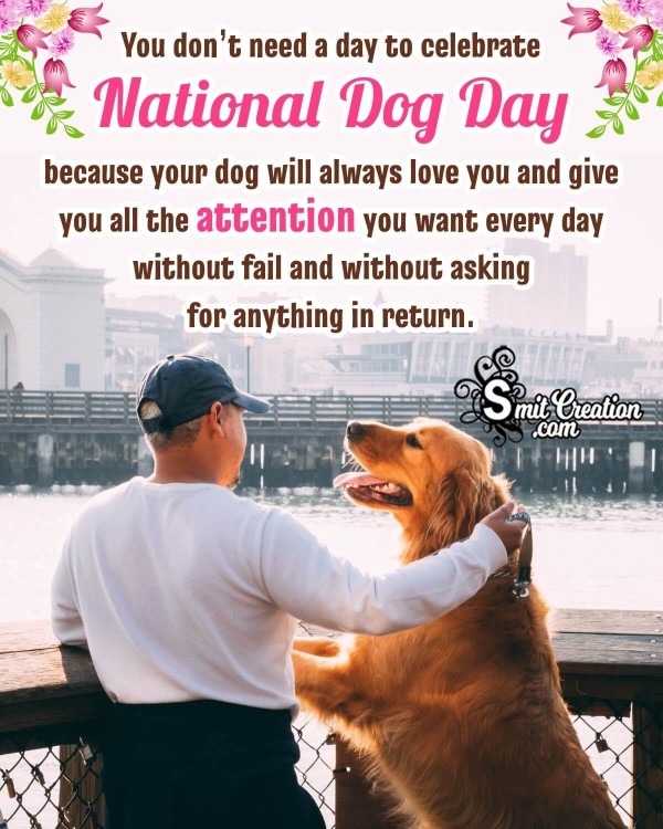 National Dog Day Quote Picture