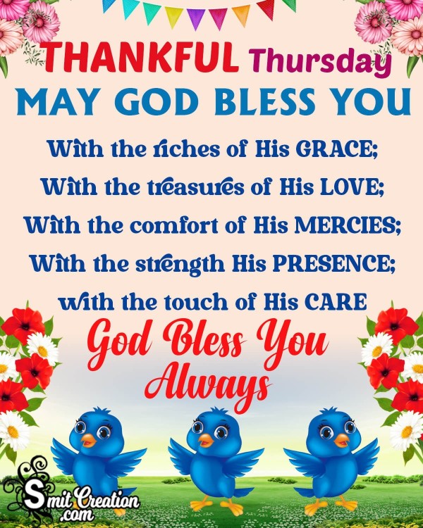 Good Morning Thankful Thursday Blessing Picture