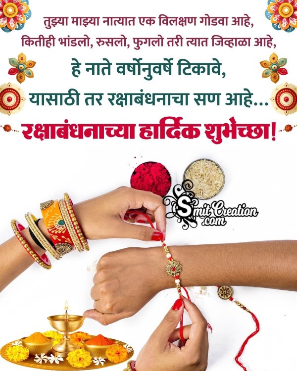 Happy Raksha Bandhana Chya Hardik Shubhechha