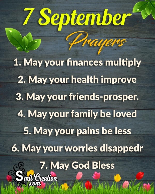 Seven September Prayers
