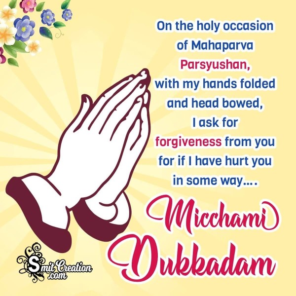 Happy Michhami Dukkadam Greetings Pic