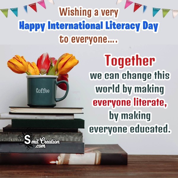 Happy International Literacy Day Wish Photo