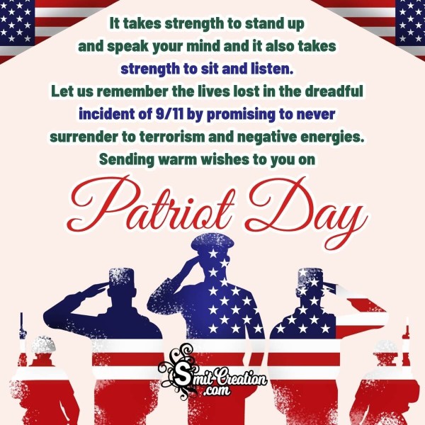 Patriot Day Wishes, Messages Images