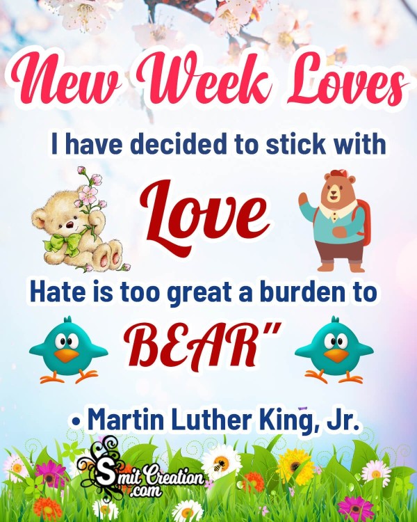 Happy New Week Quote Picture
