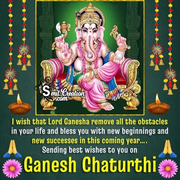 Happy Ganesh Chaturthil Greeting Photo