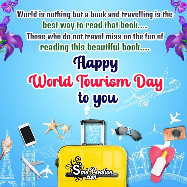 Happy World Tourism Day Message Pic