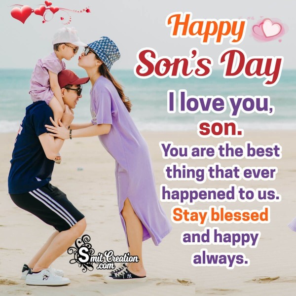 Happy Son’s Day Blessing Photo