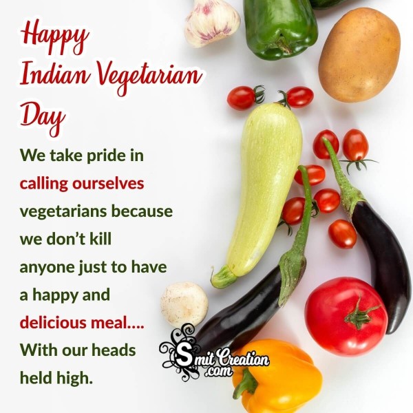 Happy  Indian Vegetarian Day Wish Picture
