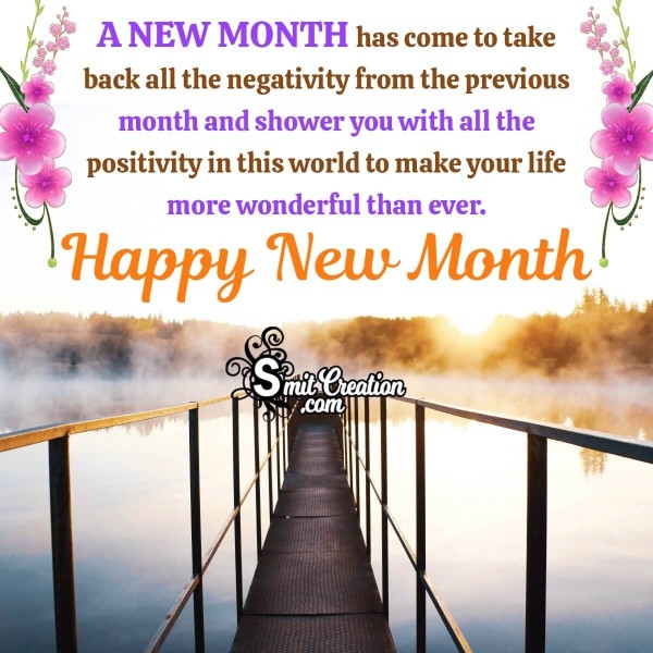 Happy New Month Message Image