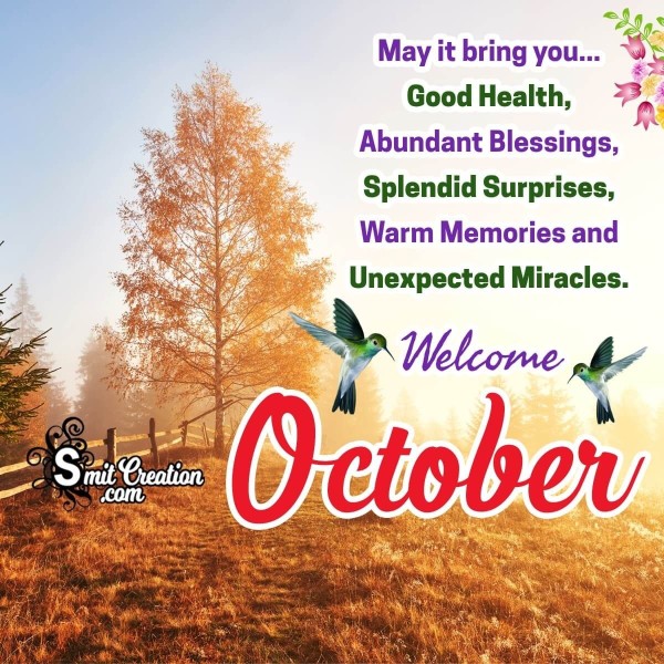 Welcome October Wish Image