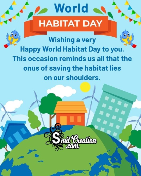 World Habitat Day Quotes, Messages, Slogans, Wishes Images