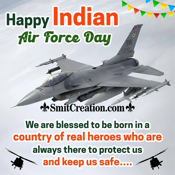 Indian Air Force Day Blessing Picture