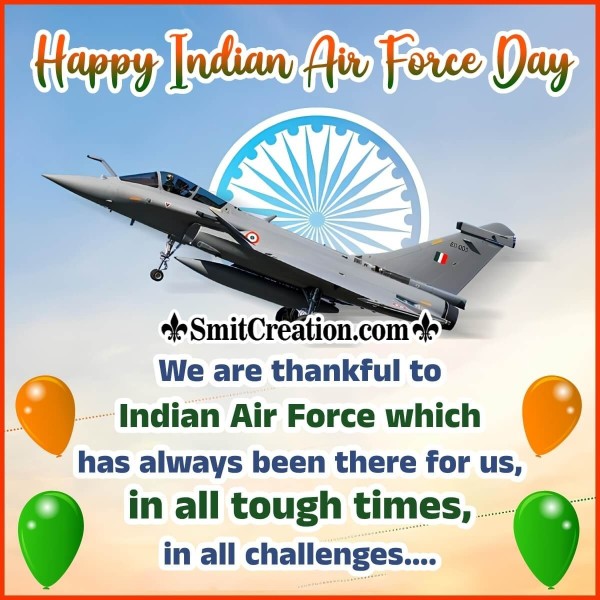 Indian Air Force Day Quotes, Messages, Wishes Images