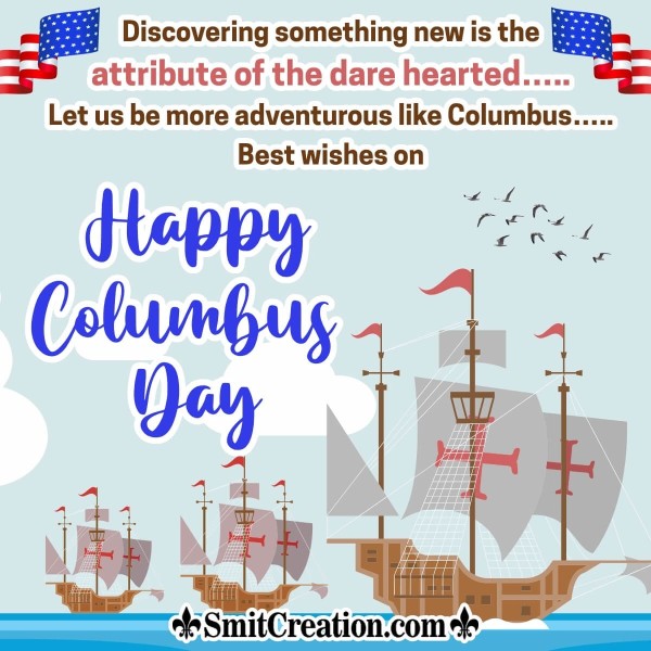 Happy Columbus Day Wish Pic
