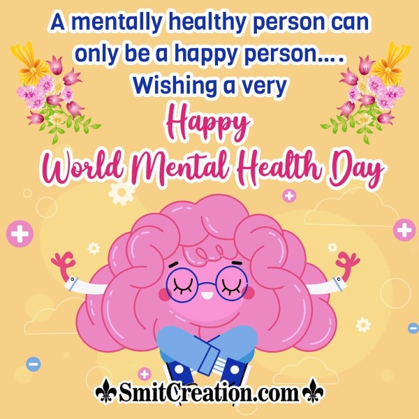 Happy World Mental Health Day Wish Pic