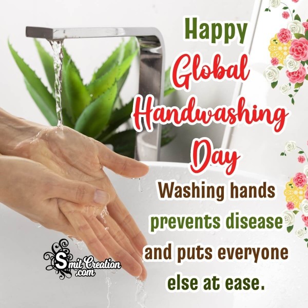 Happy Global Handwashing day Wish Photo