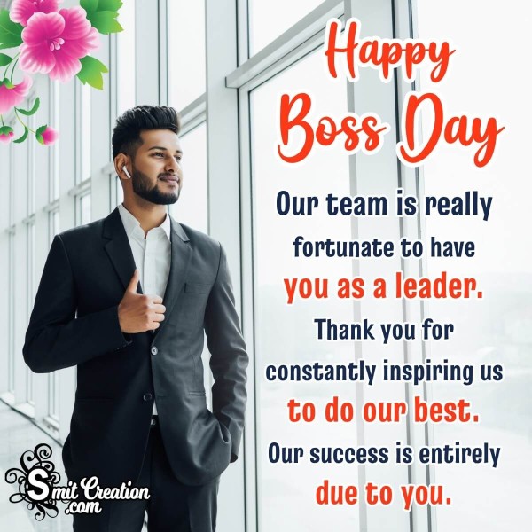 Happy Boss Day Thank You For Messages