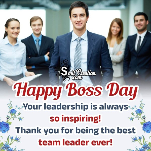 Happy Boss Day Quote  Pic
