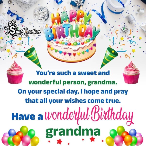 Happy Birthday Grandmaa Greeting Photo