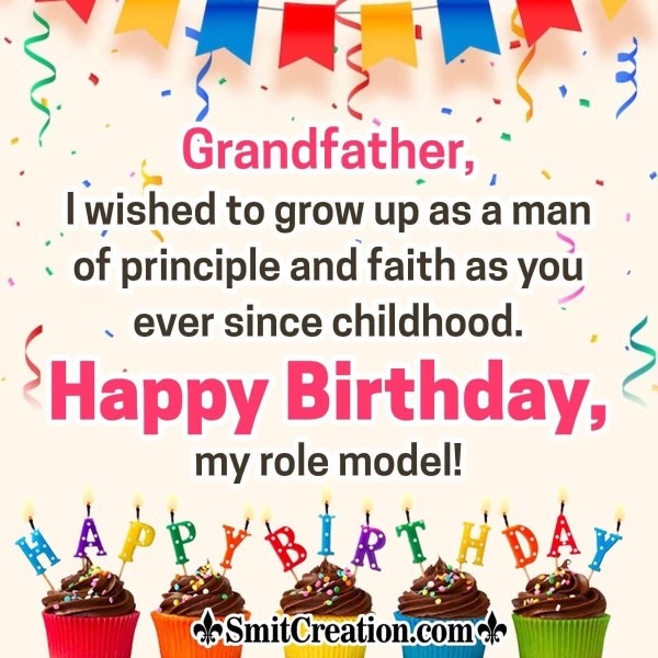 Happy Birthday Grandpa Wish Image